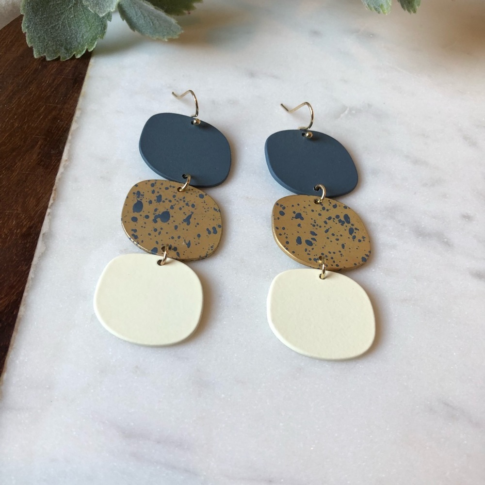 The Mamie - Statement Drop Earrings - Picture 2 of 3